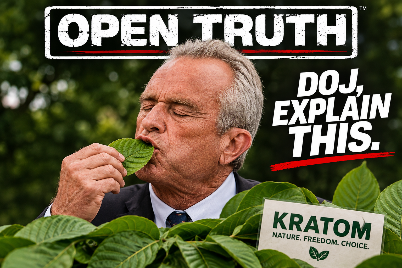 Open Truth: DOJ — Schedule I* Unless It's Kratom, Apparently