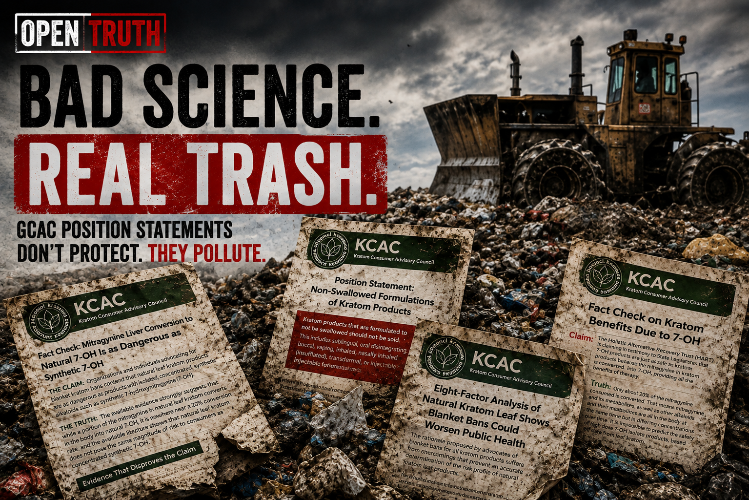Open Truth: GKC/KCAC Position Papers — Bad Science, Real Trash