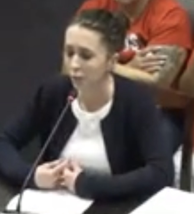 Kirsten Smith testifying in Louisiana
