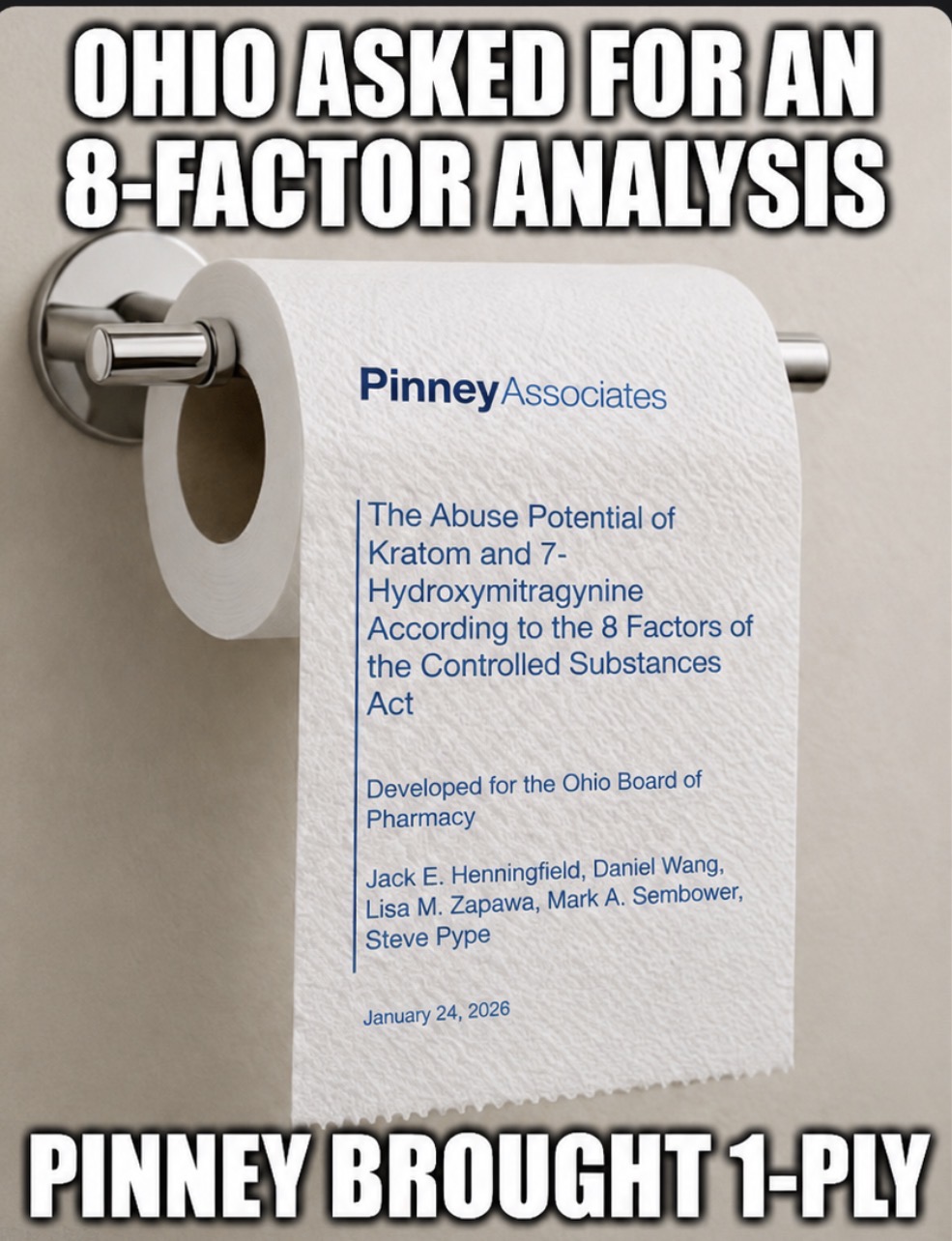 Ohio Asked for an 8-Factor Analysis. Pinney Brought 1-Ply.
