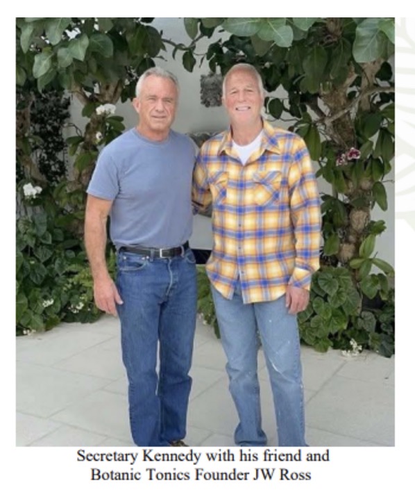 Secretary Kennedy with his friend and Botanic Tonics Founder JW Ross