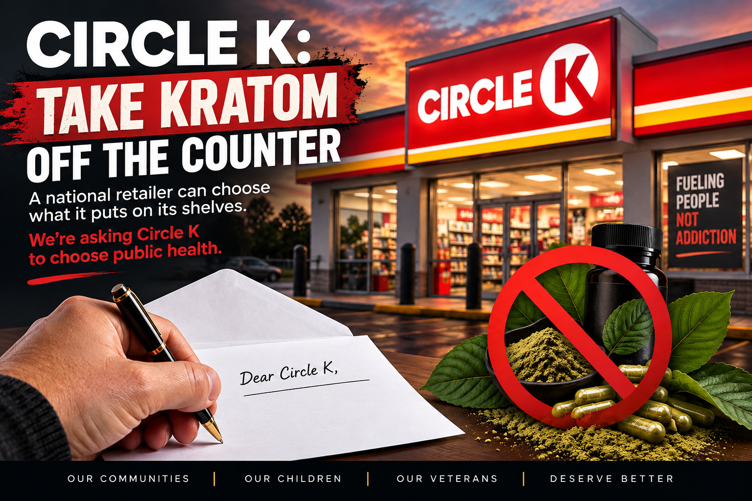 Circle K kratom retail campaign