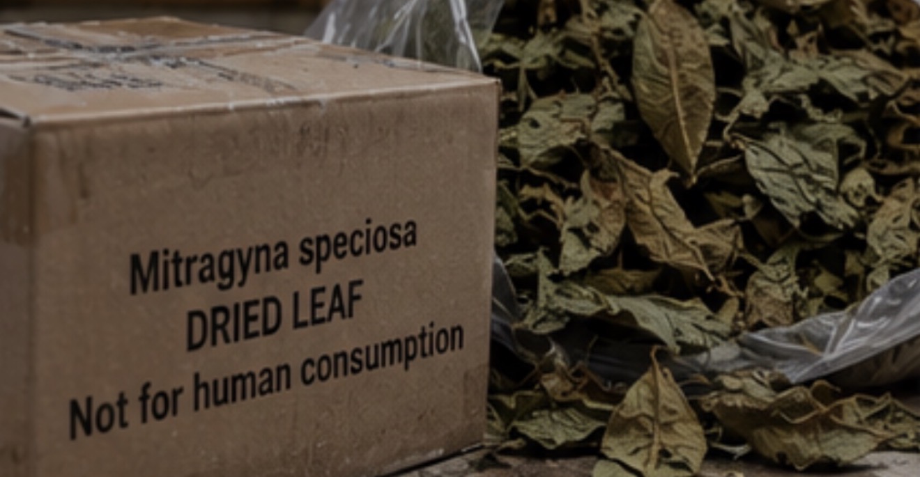 Mitragyna speciosa dried leaf shipment